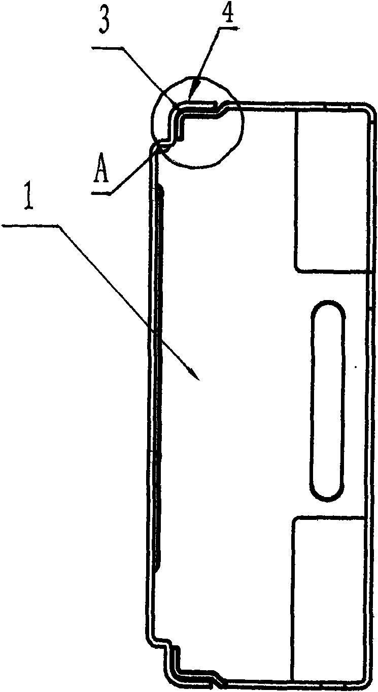 Extrusion-resisting type housing of intelligent plastic housing controller