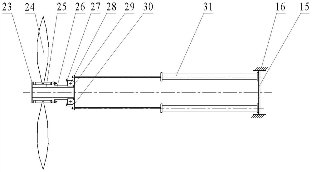 A propeller retractable integrated cross-medium aircraft power system