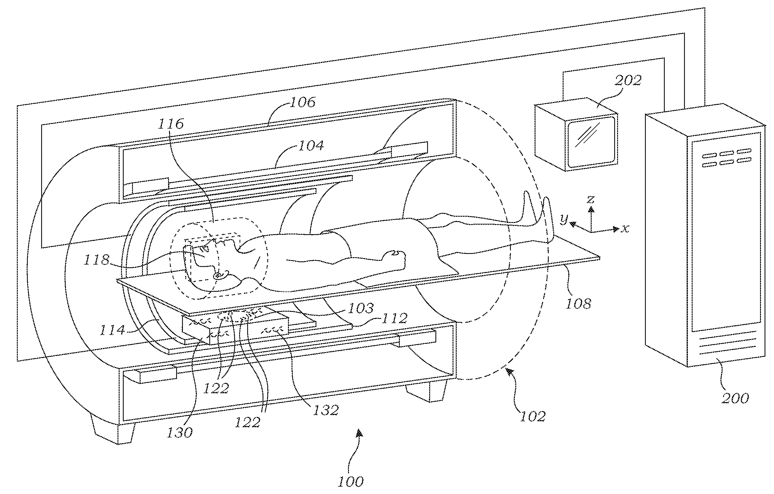 System and method for tracking medical device using magnetic resonance detection