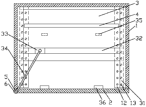 Low-voltage switch cabinet convenient to examine and repair