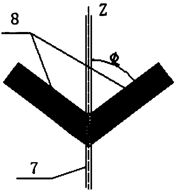 Laser tunnel furnace light beam micro-integration focusing method and device