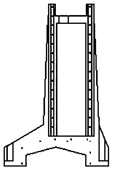 Foot type stand column and short cantilever five-axis linkage machine tool