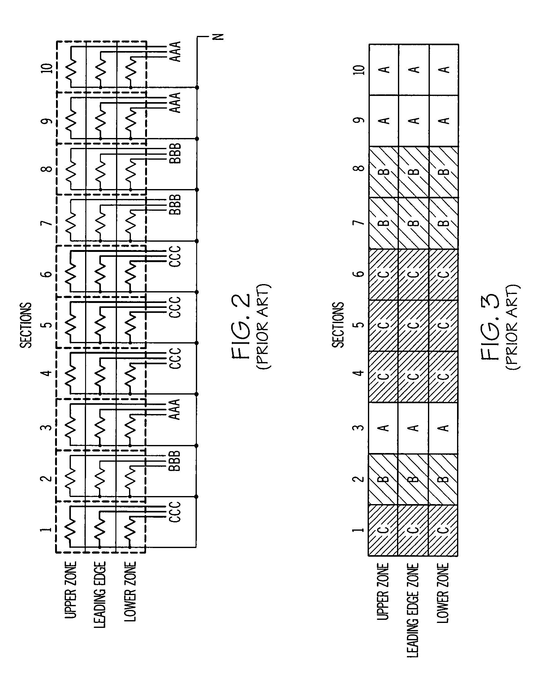 Wing ice protection heater element network