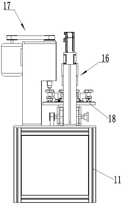 Riveting machine for riveting binding post of glass lamp cup and riveting method of riveting machine