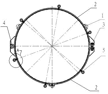 Lifting appliance for lifting bearing with inseparable inner and outer rings