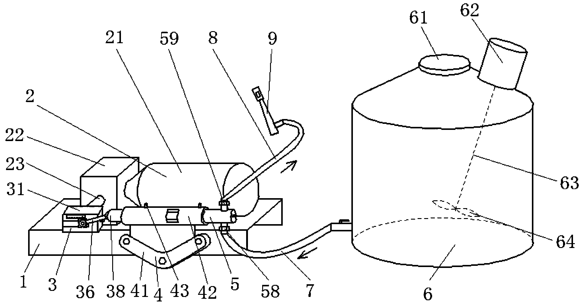 Pump-injection-type fertilizer application device