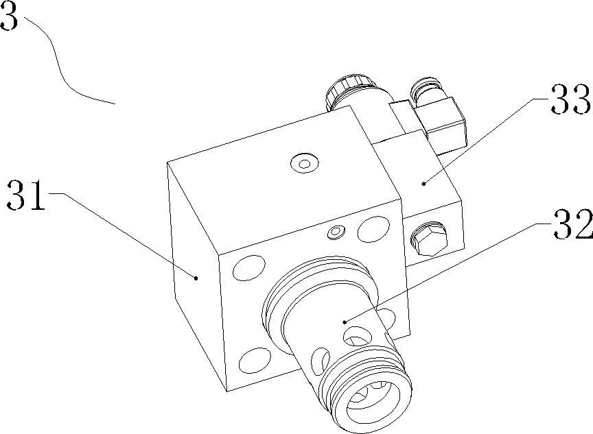 Heavy-load walking beam lifting hydraulic control device