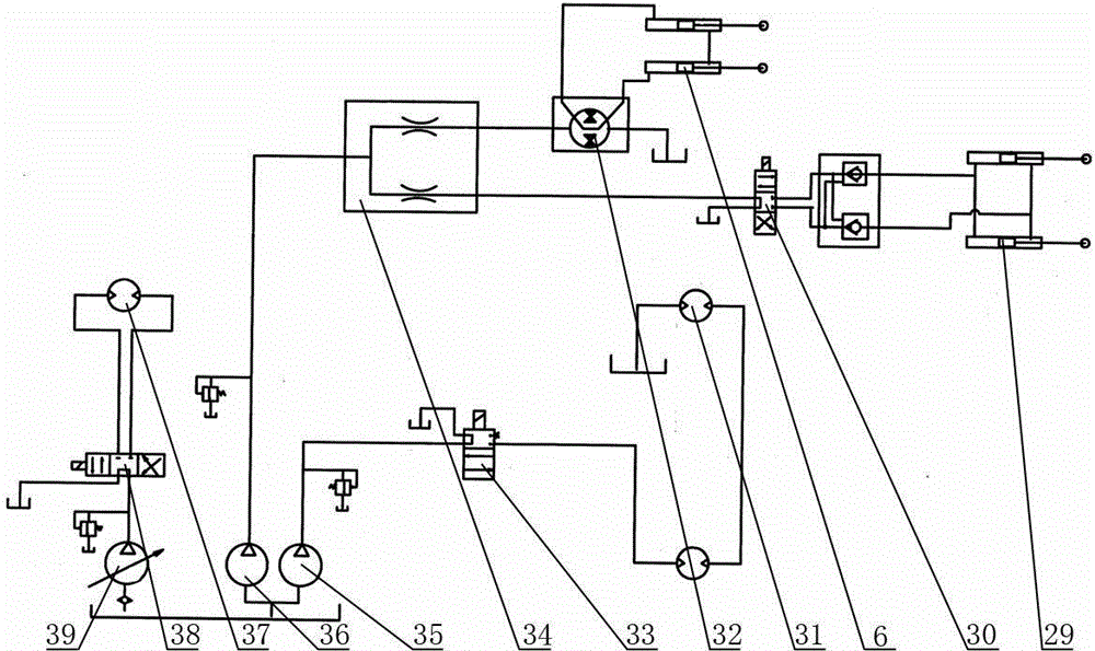 All-hydraulic four wheel drive four-axis turning corn emasculator