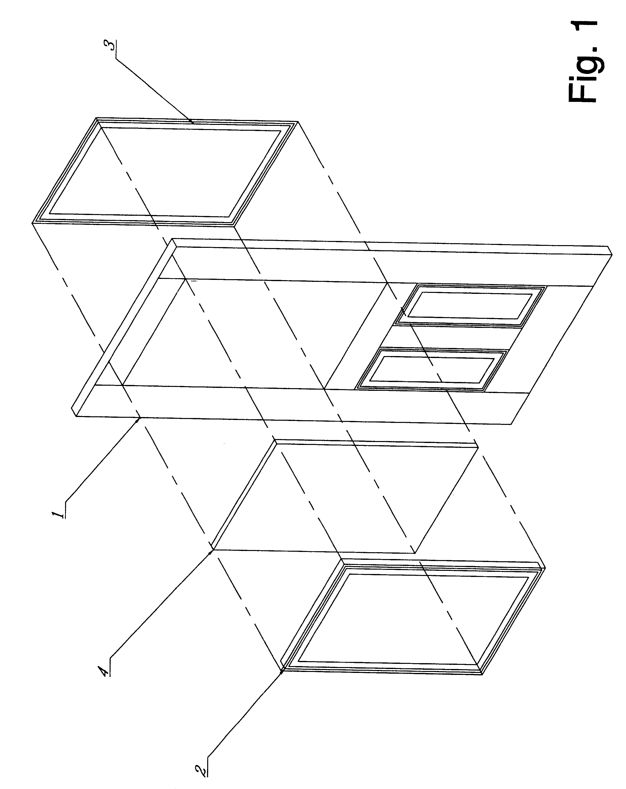 Opposite inserted structure for injecting frame of door leaf with glass