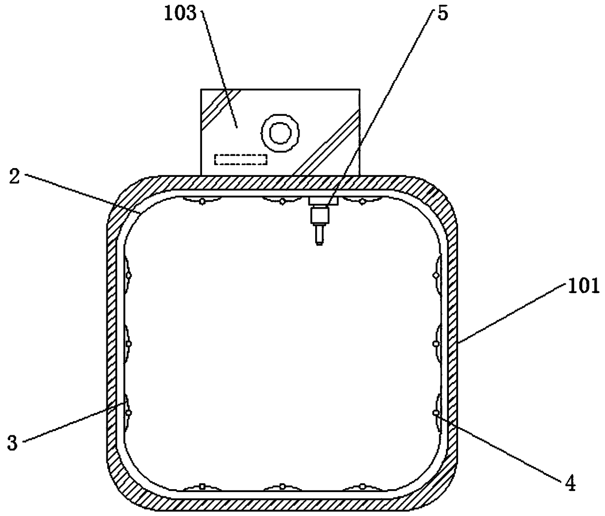 Extension shaft servo motor capable of preventing moisture condensation