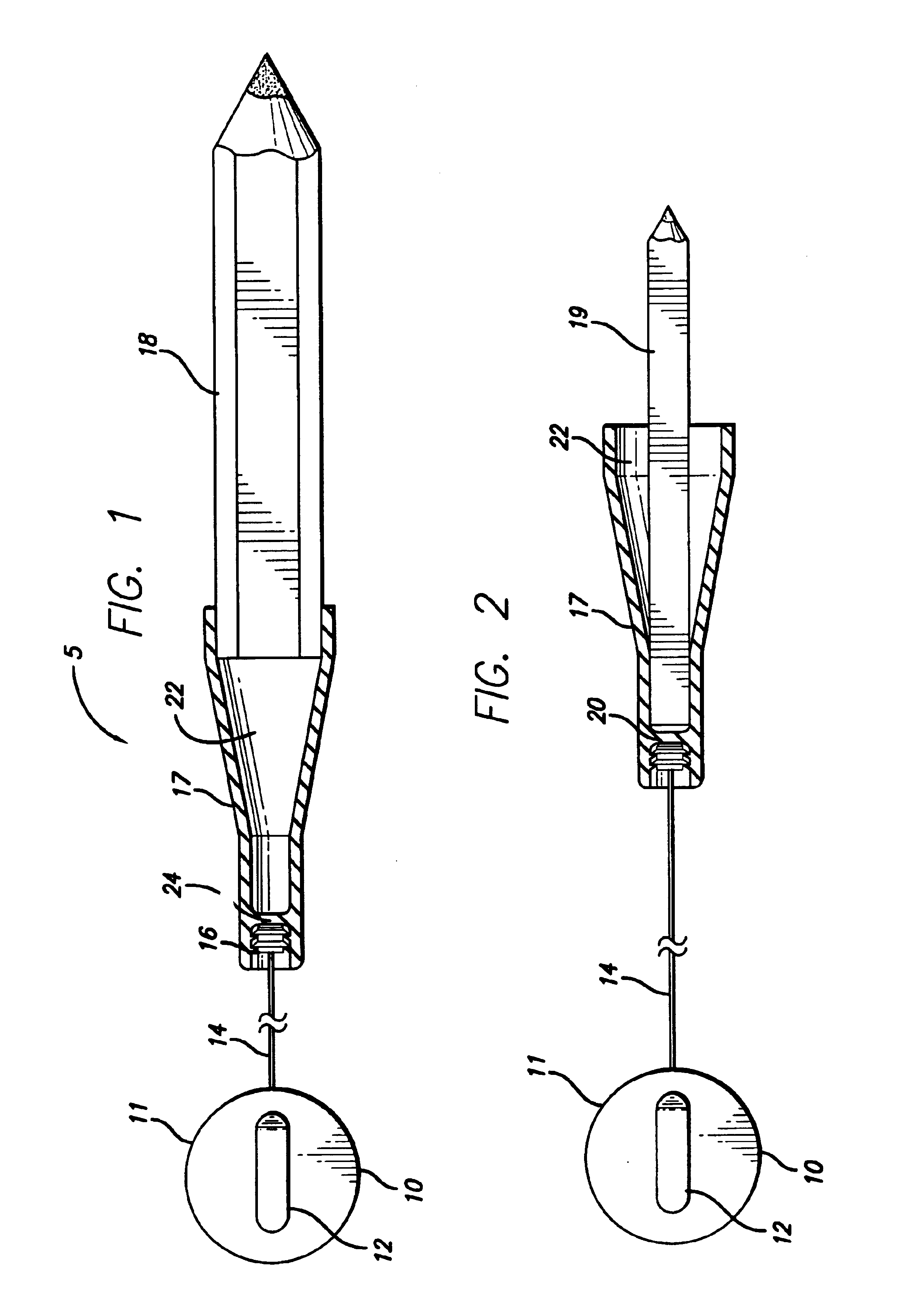 Retractable pencil/pen/stylus holder