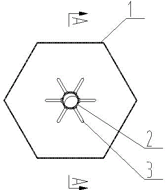 Wet-type electrostatic dust collector cathode and anode configuration structure