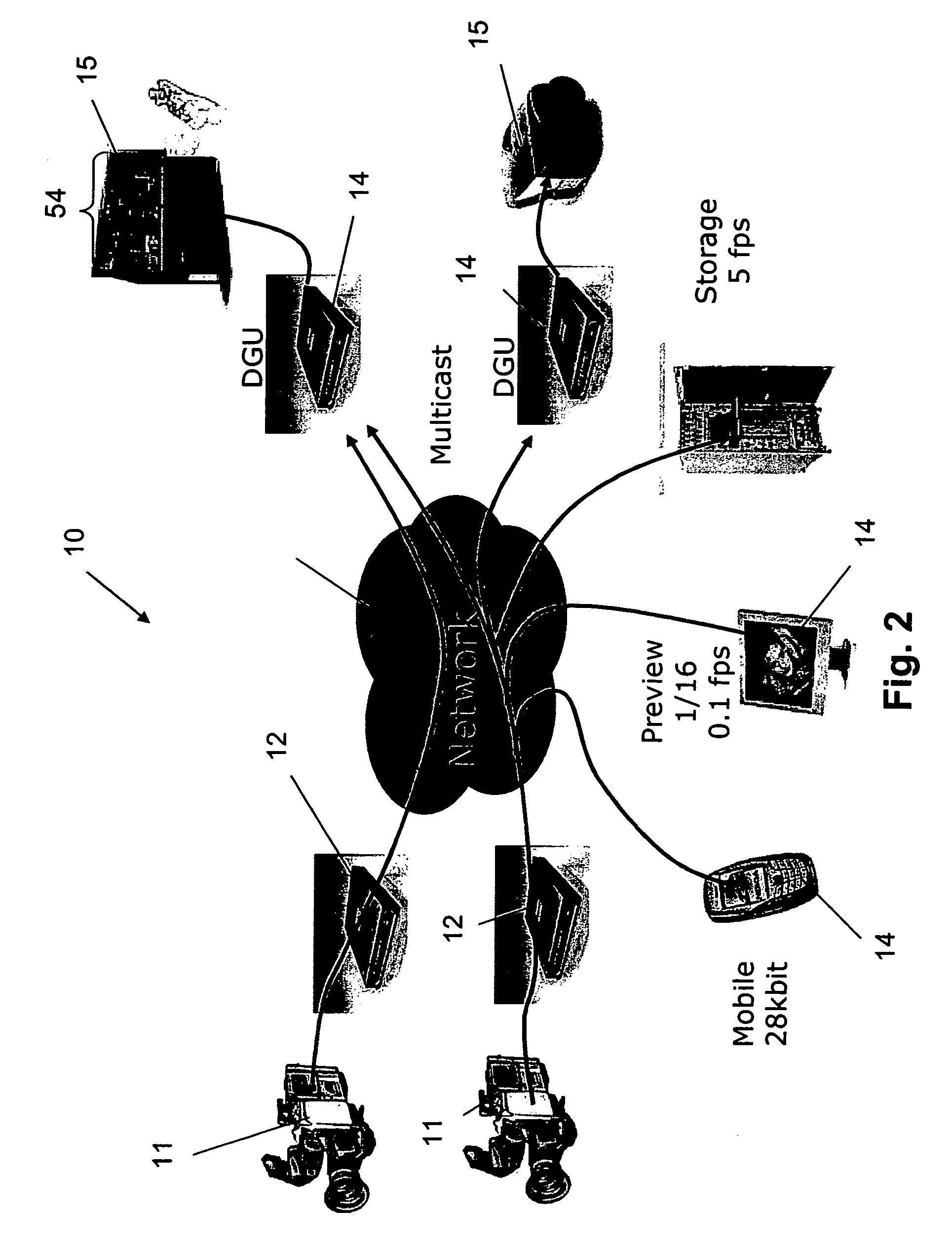 Network displays and method of their operation