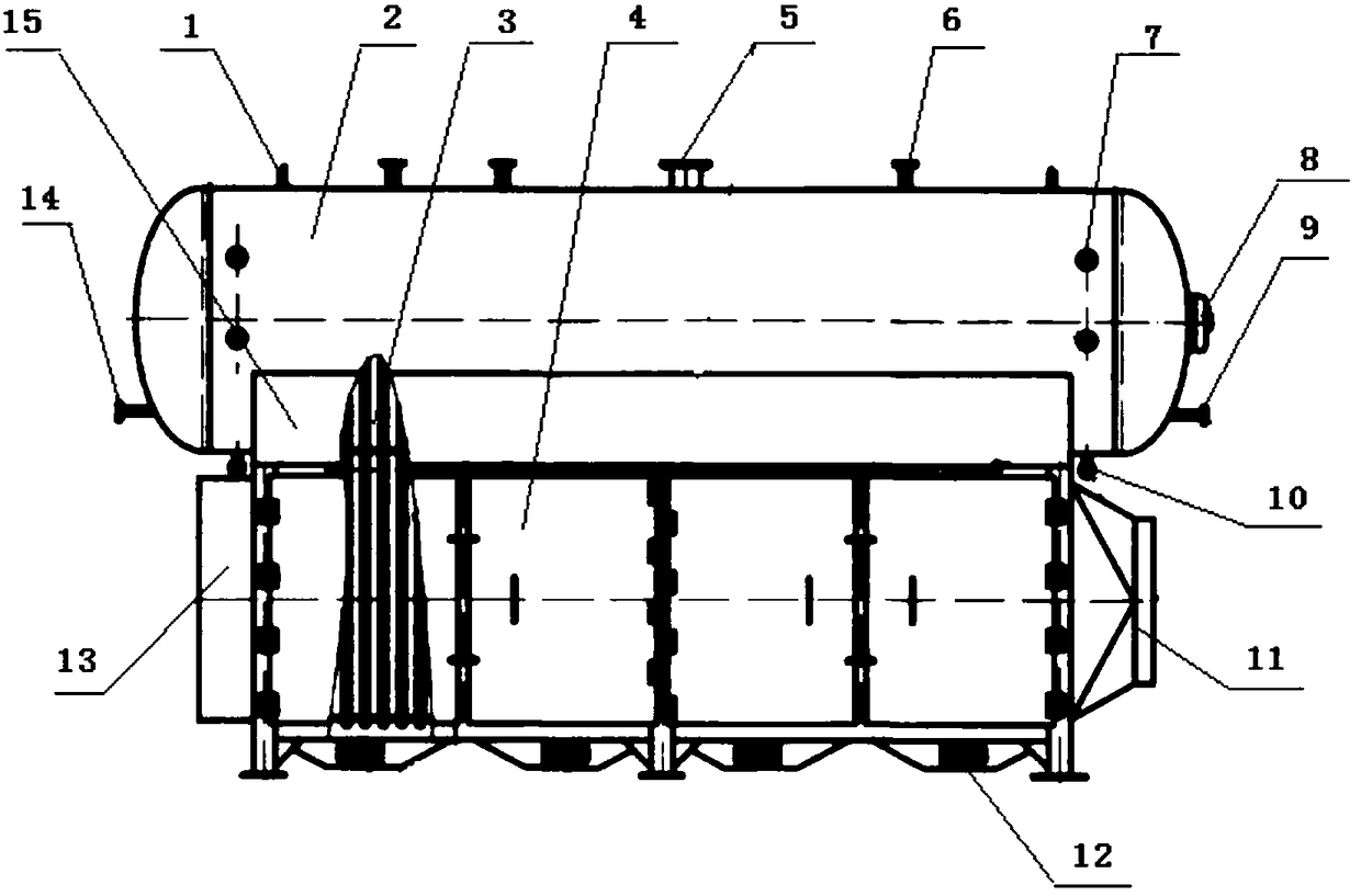 Heat pipe flue gas waste heat recovery device and working medium