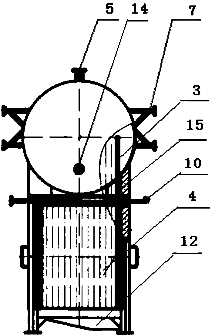 Heat pipe flue gas waste heat recovery device and working medium