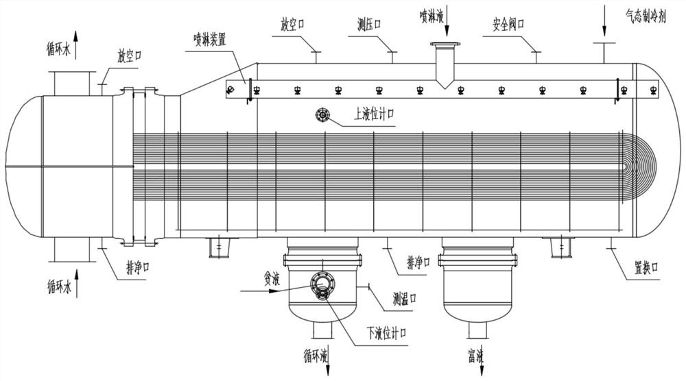 Novel absorber and absorption type refrigeration system thereof