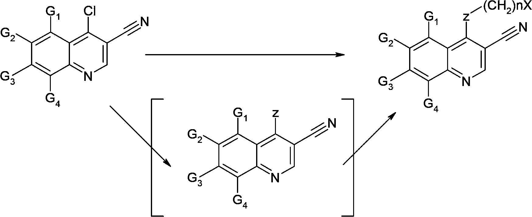 HDM2 and HDMX dual inhibitor 3-nitrile quinoline derivative and preparation method and application thereof