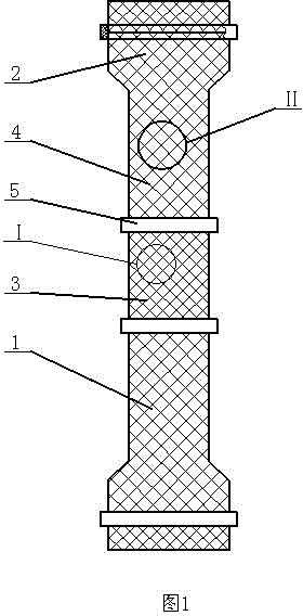 Digestive tract stent of soft section and hard section structure