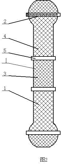 Digestive tract stent of soft section and hard section structure