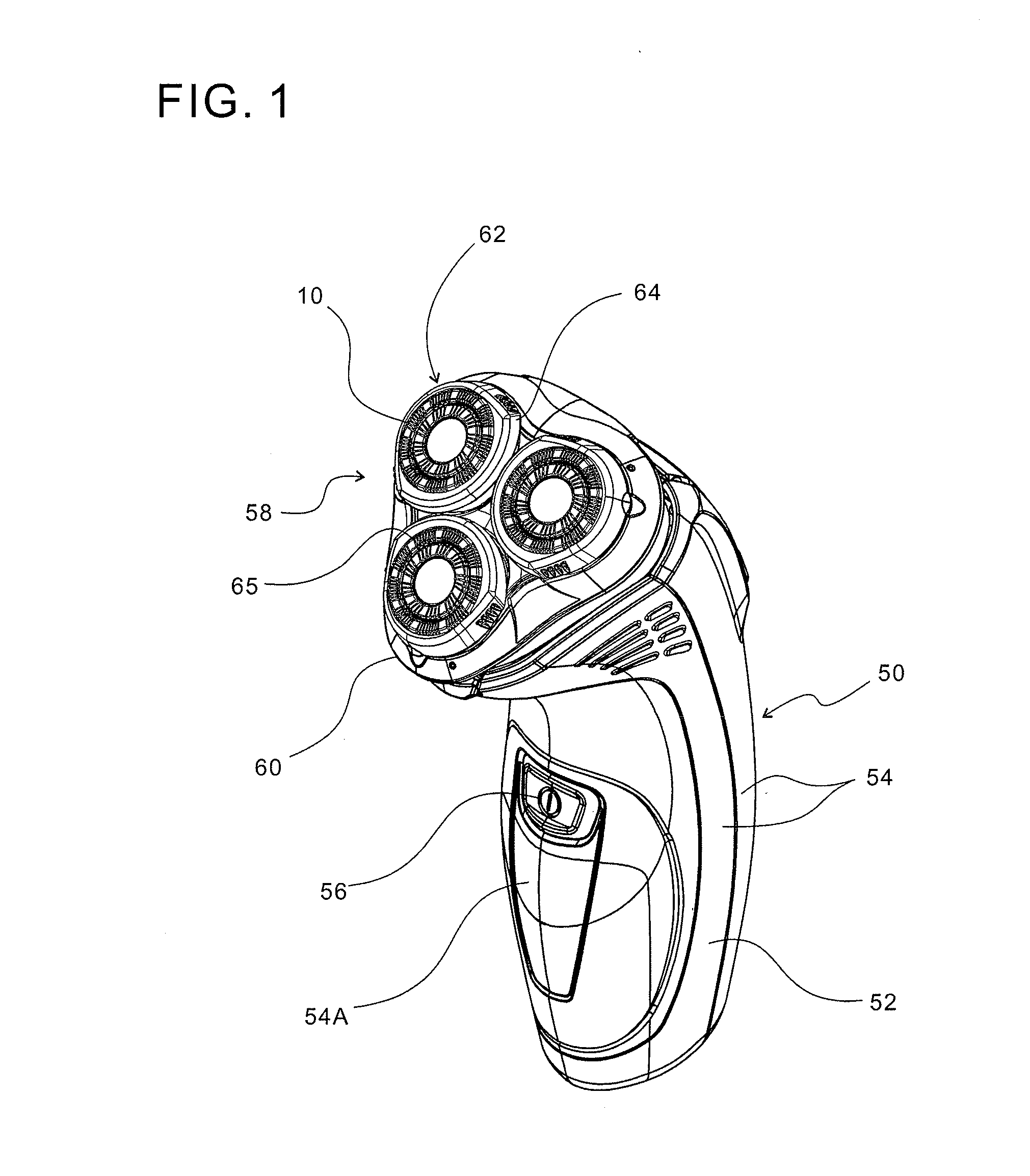 Rotary electric shaver