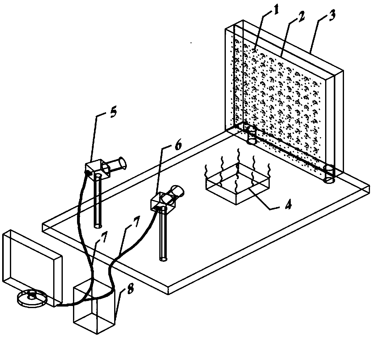 Method for correcting influence of thermal current on related measuring precision of digital image