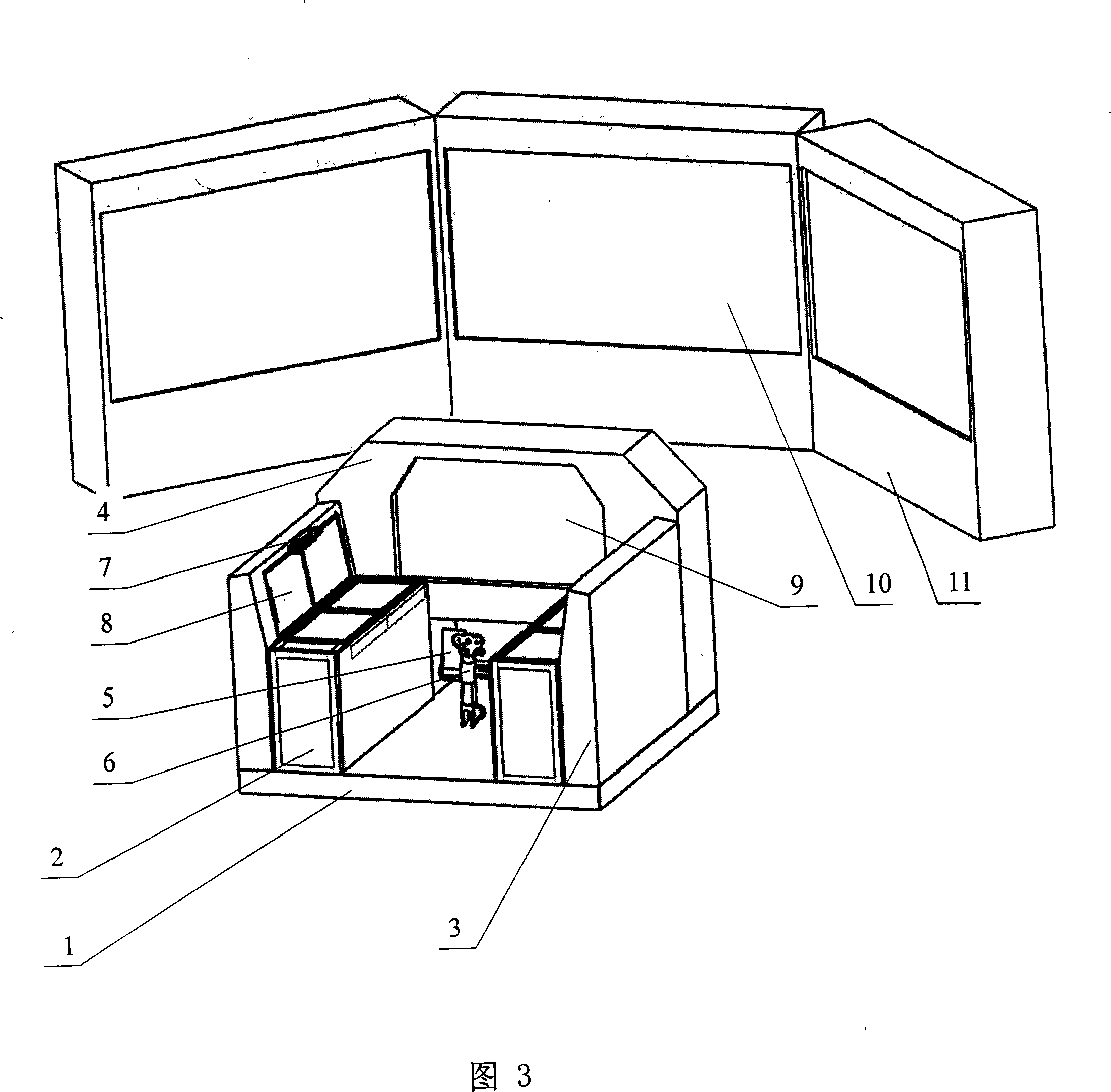 General-purpose aviation simulator based on virtual operation