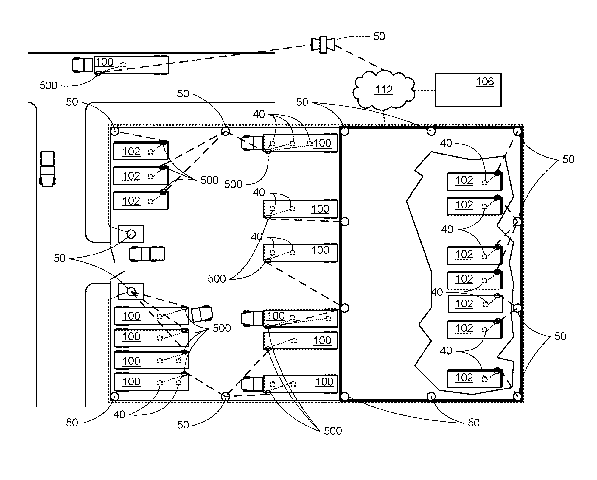 Keyhole communication device for tracking and monitoring shipping container and contents thereof