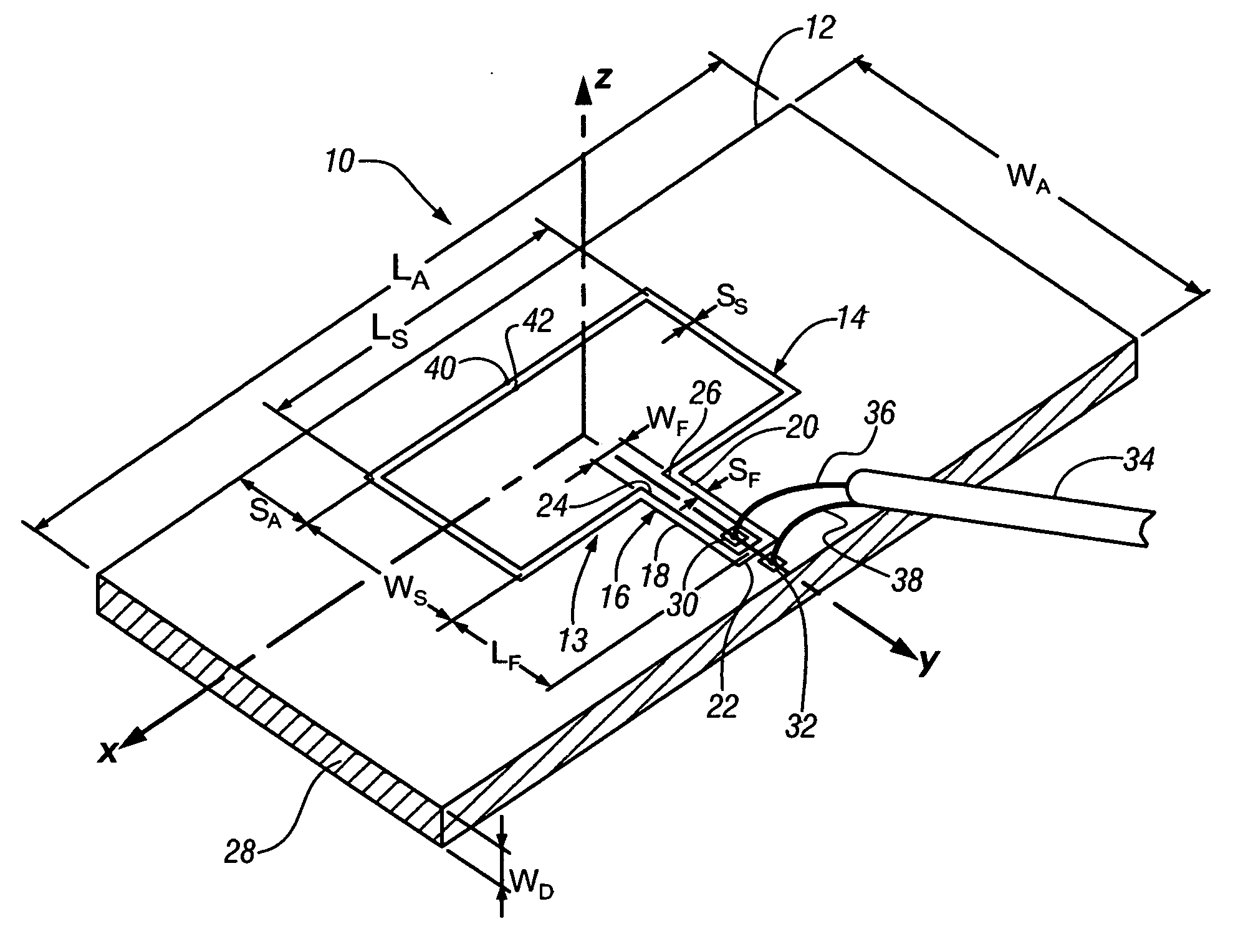 Transparent thin film antenna