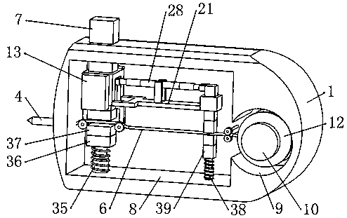 Scribing device used for house and building decoration