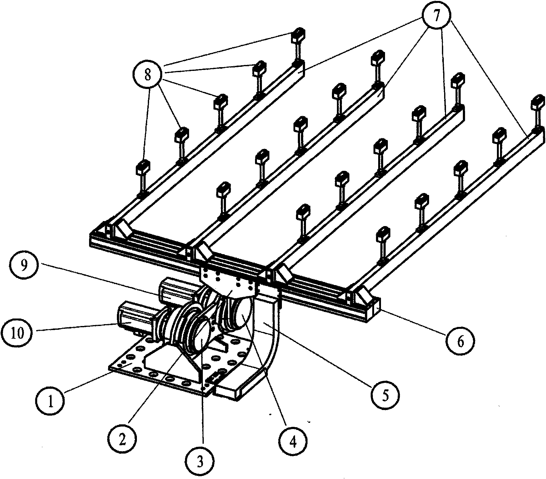 Apparatus and method for transferring shock-sensitive glass plates in ultra clean rooms