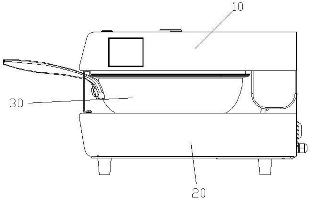 Intelligent kitchen ware capable of measuring rotation angle of classified food box