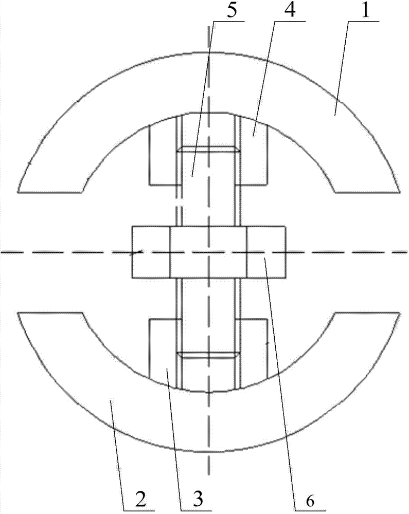 An induction furnace lining repair device