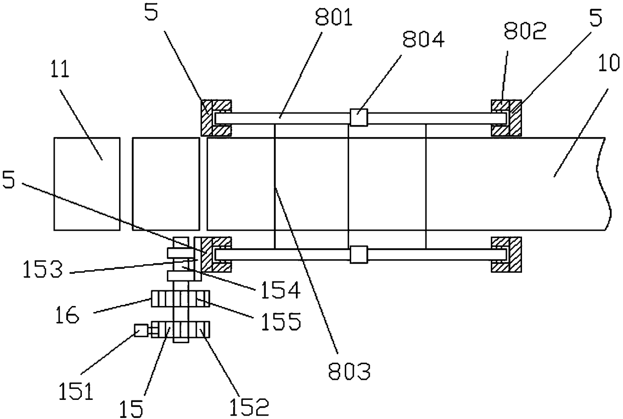 Energy-saving type mud-head-free automatic green brick cutting device