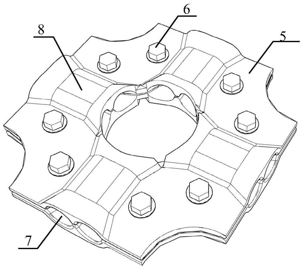 Flexible glass net rockfall protection system for small-particle-size rockfall protection and design method thereof