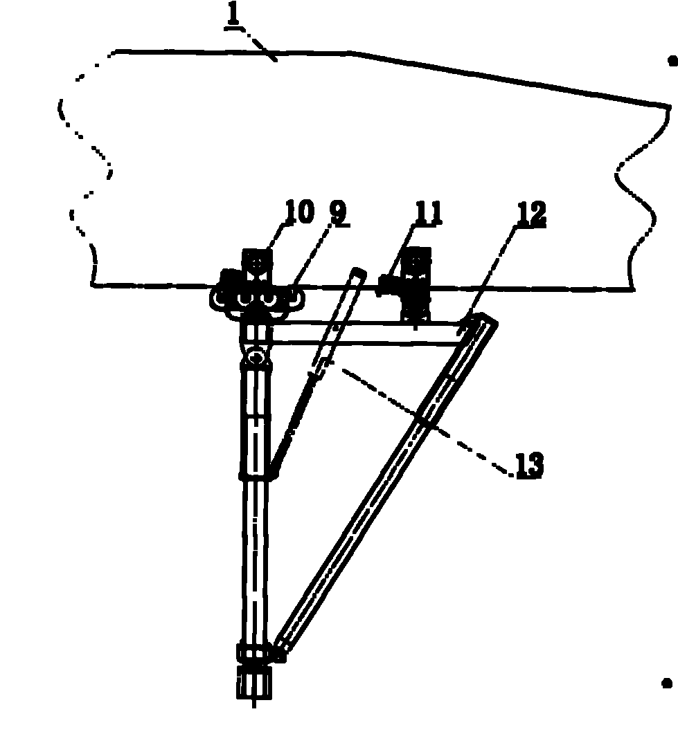 Flow type bridge erecting machine