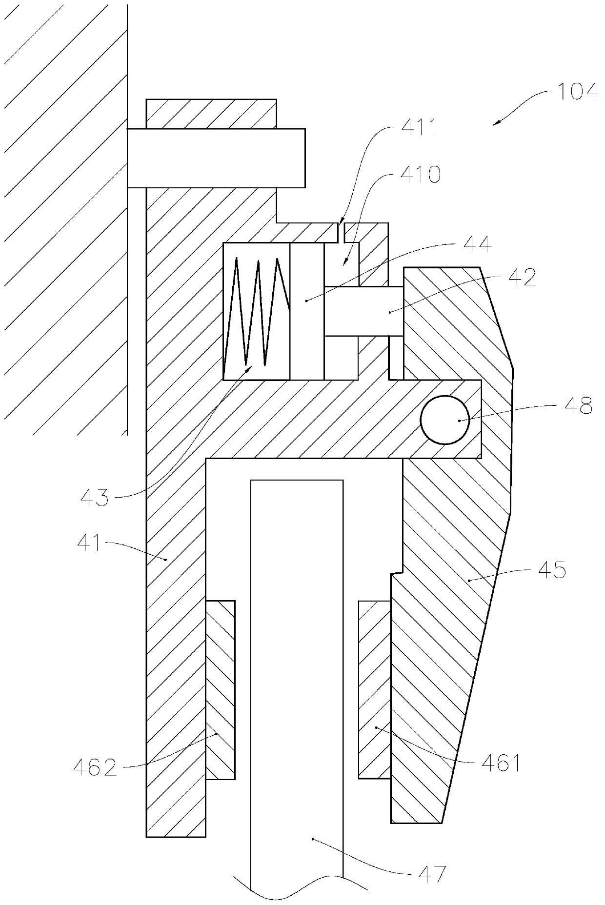 Hydraulic braking system of low-floor tramcar