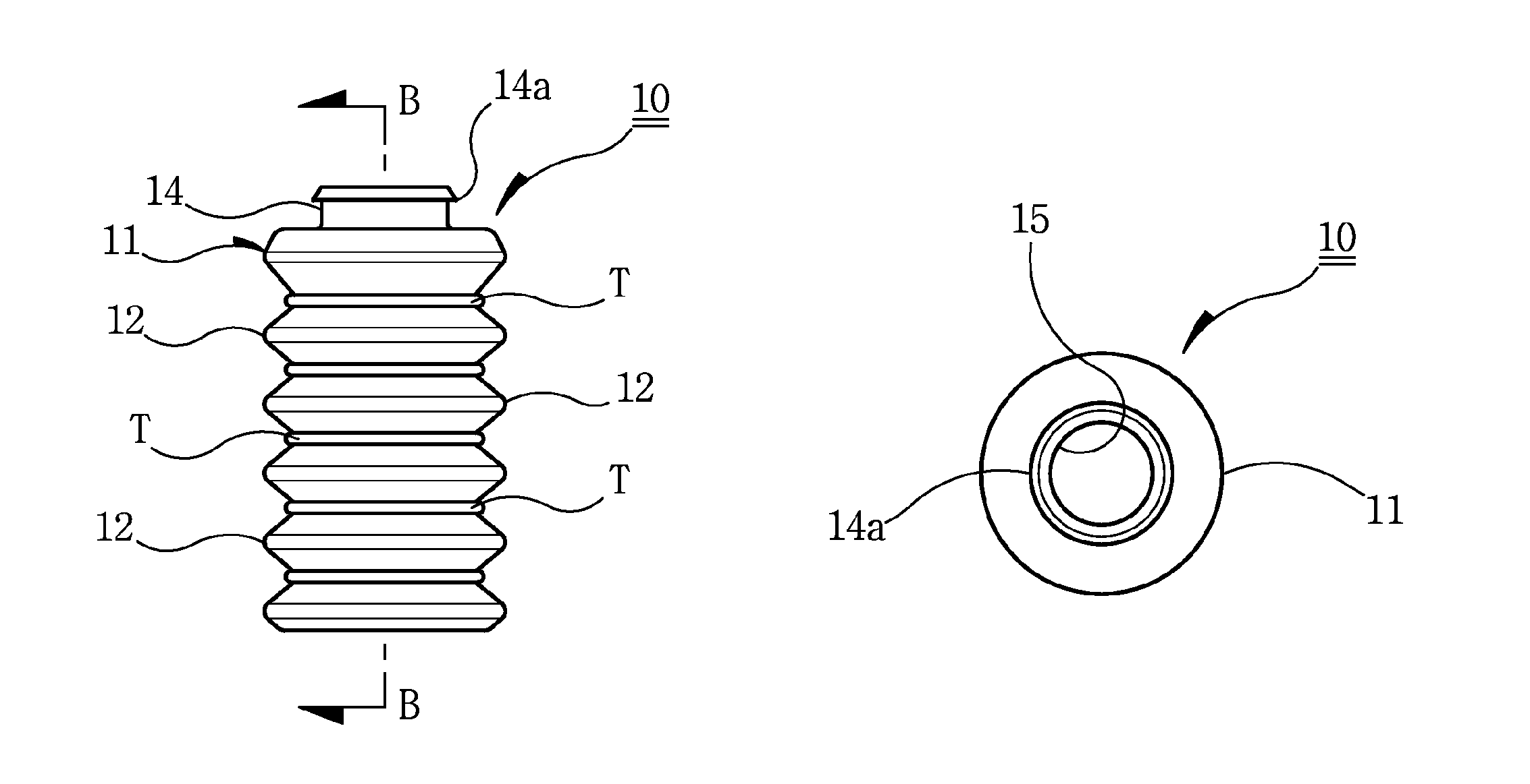 Bumper stopper for a shock absorber