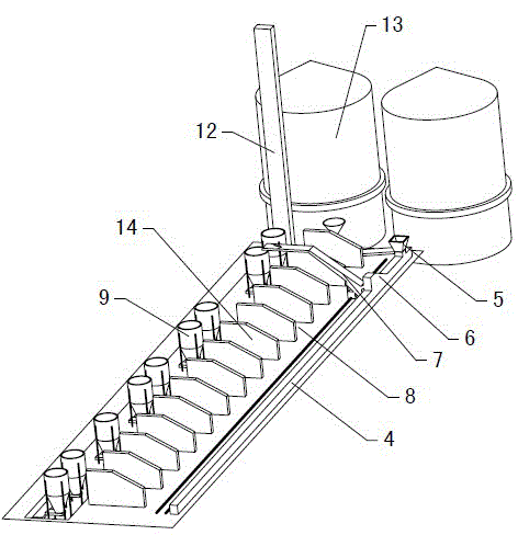 Green coke market batching system and batching method