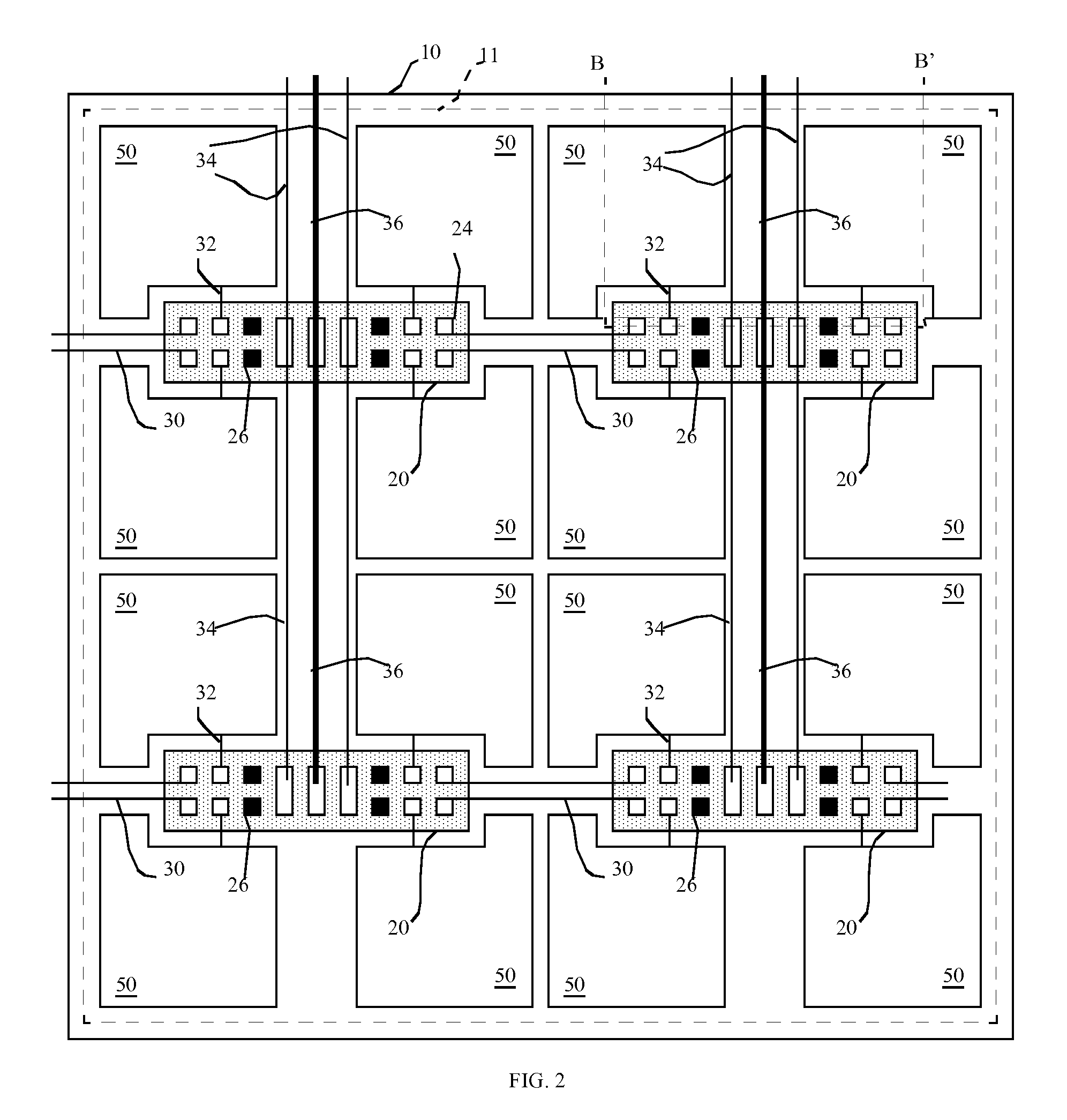 Optically testing chiplets in display device