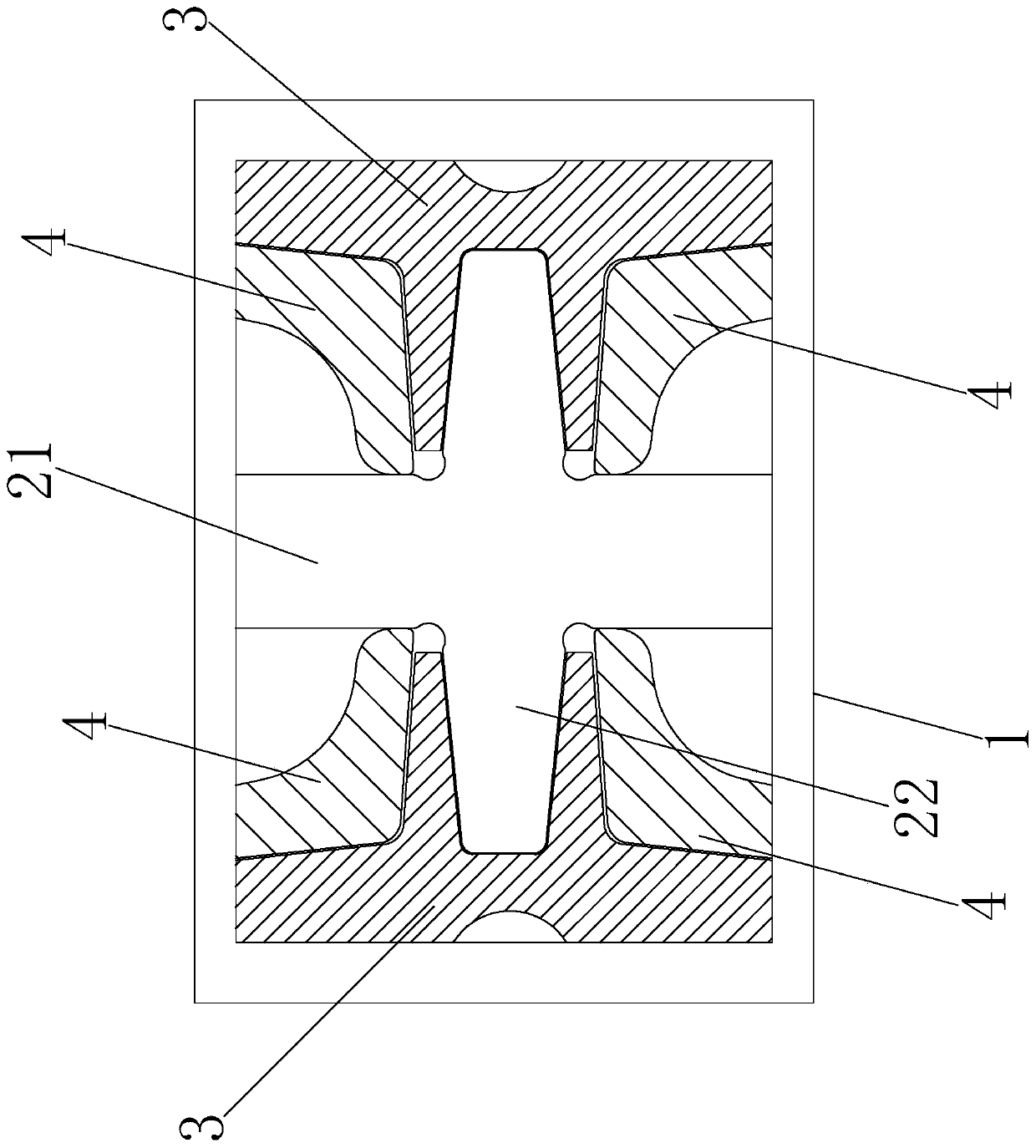 An inductor forming and cutting foot all-in-one machine