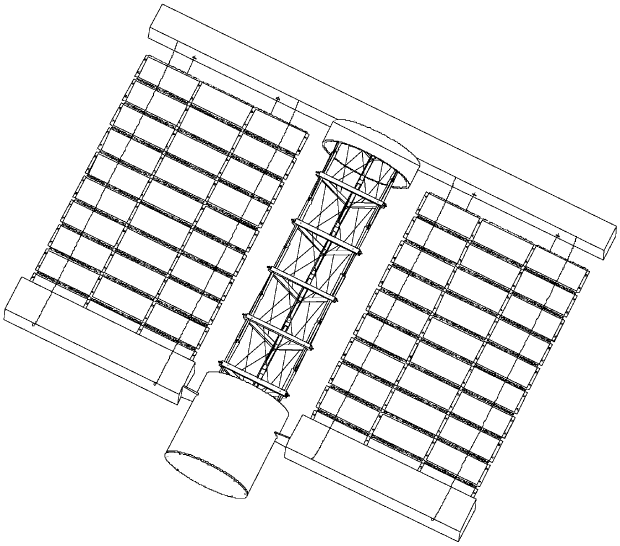 Unfolding mechanism of flexible solar wing for space station