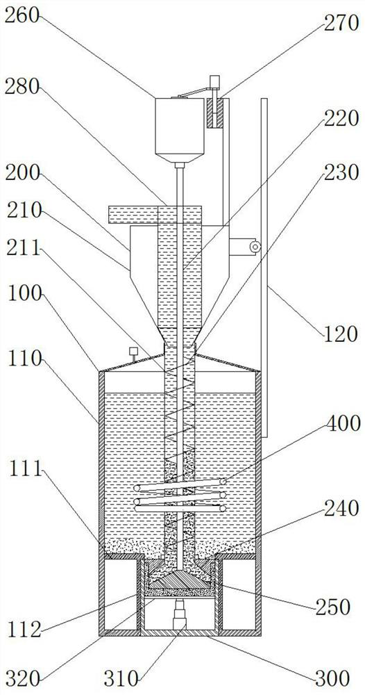 Medicinal material decocting and separating device and medicinal material decocting and separating method