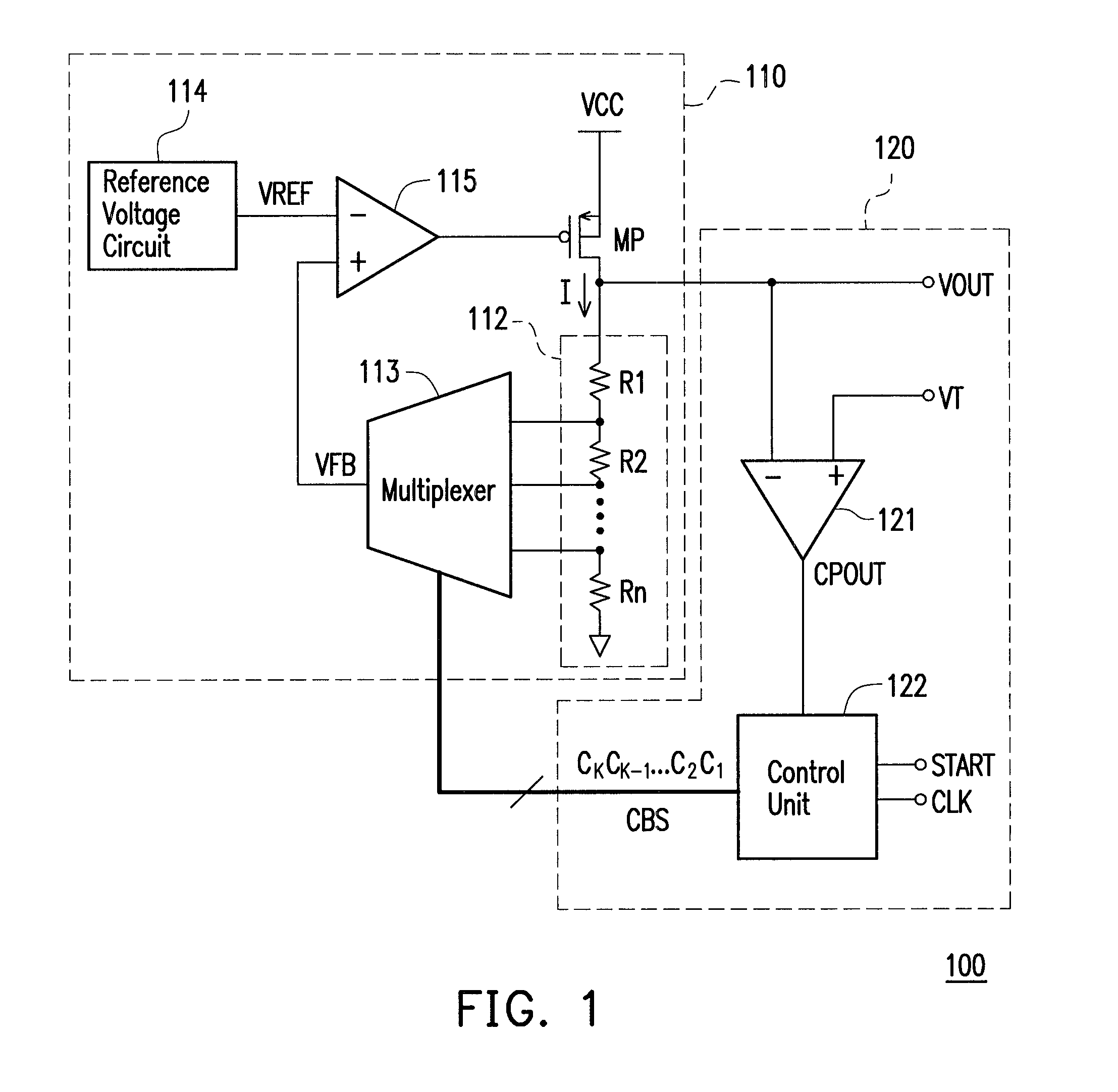 Calibration circuit for voltage regulator