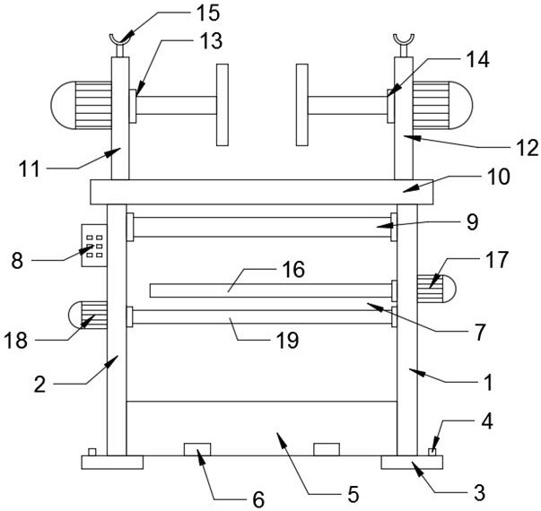 Special storage device for fire hoses