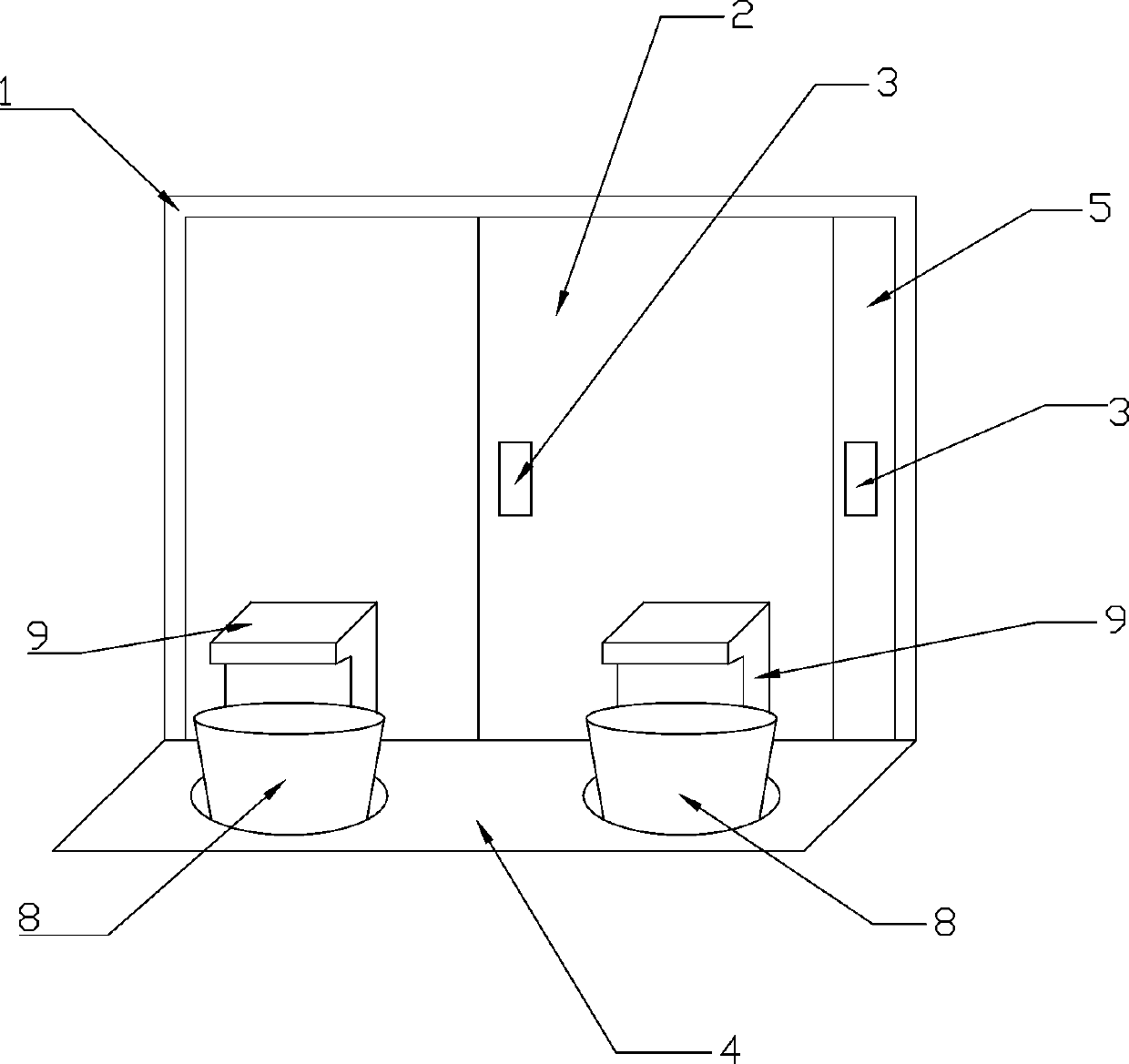 A window device for rotating flower pots