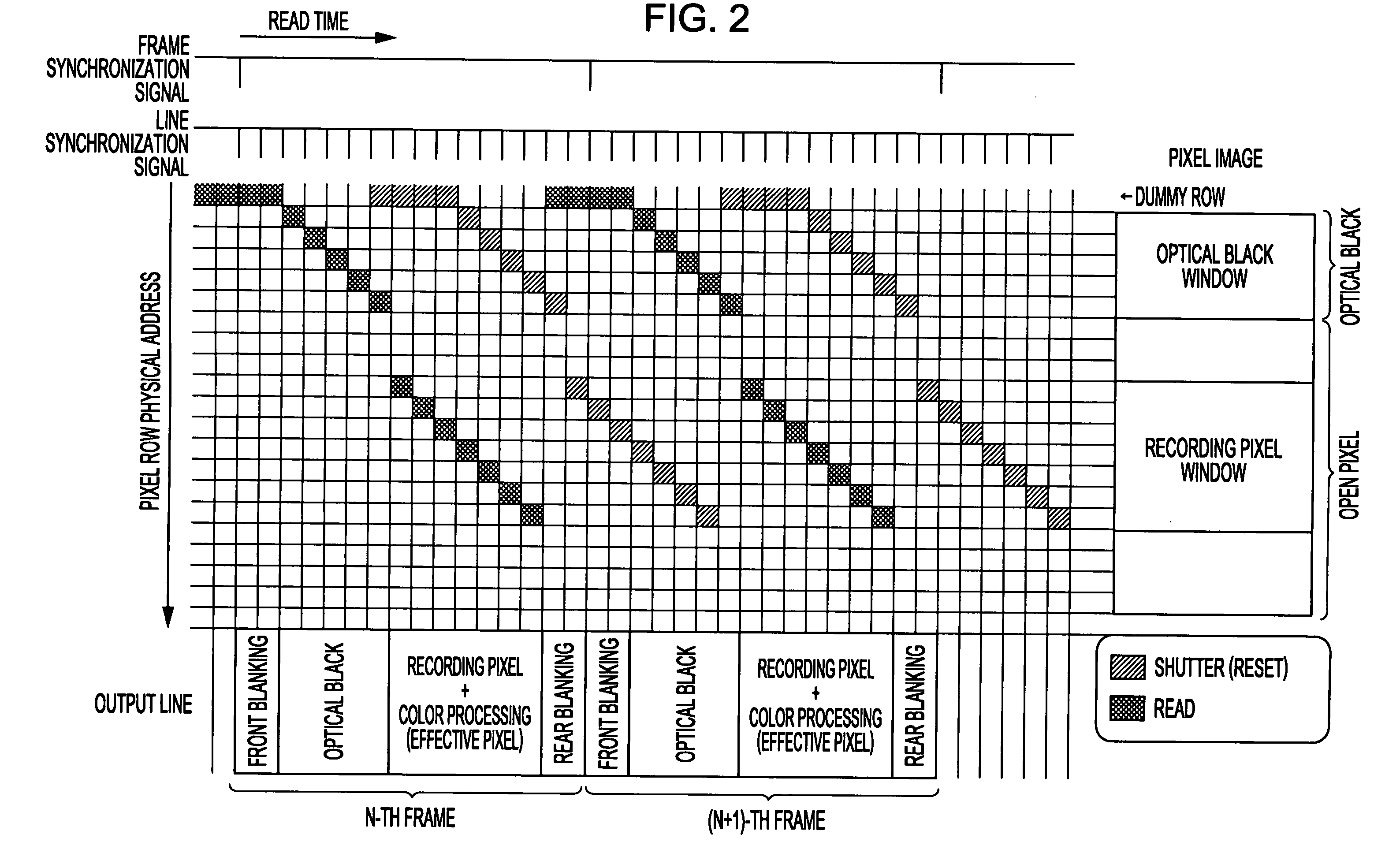 Solid-state imaging element, driving method therefor, and camera system