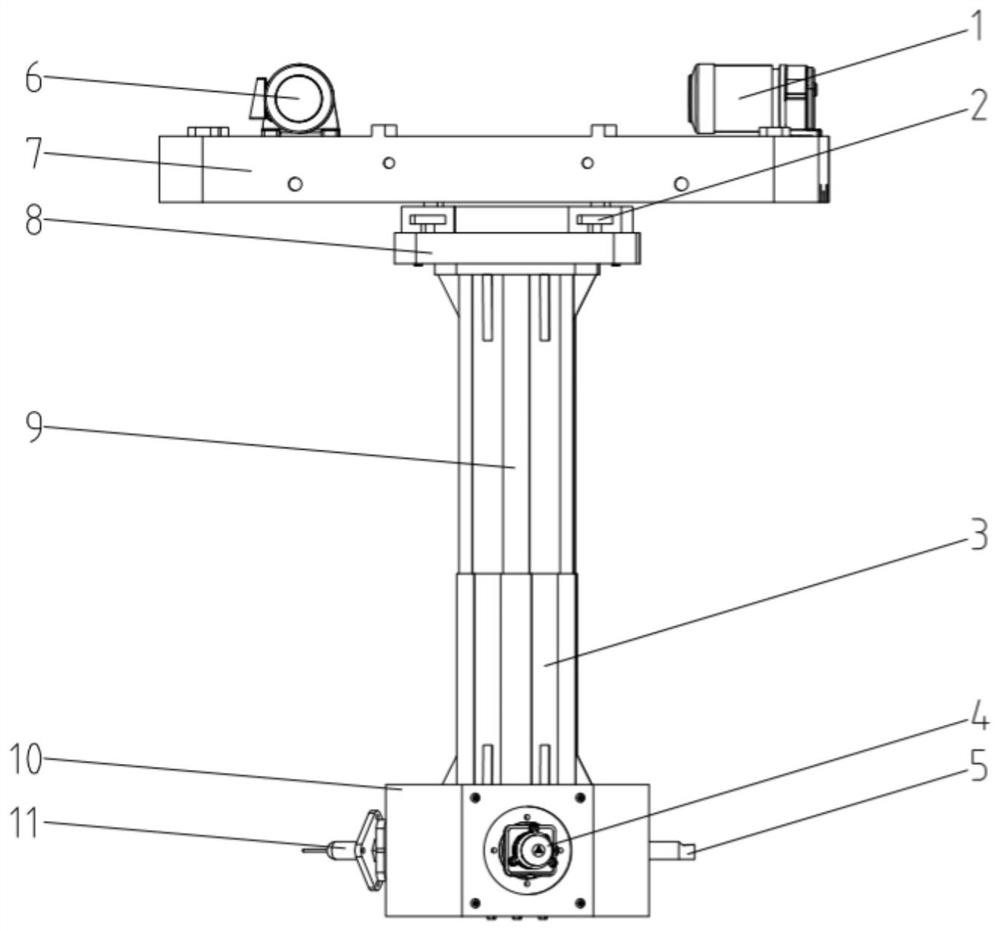 Thermal spraying, machining and detecting integrated device for motorcycle crankshaft