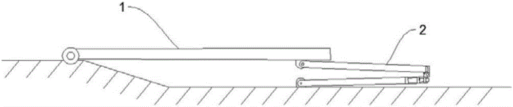 Folding rod self-locking type hydraulic dam