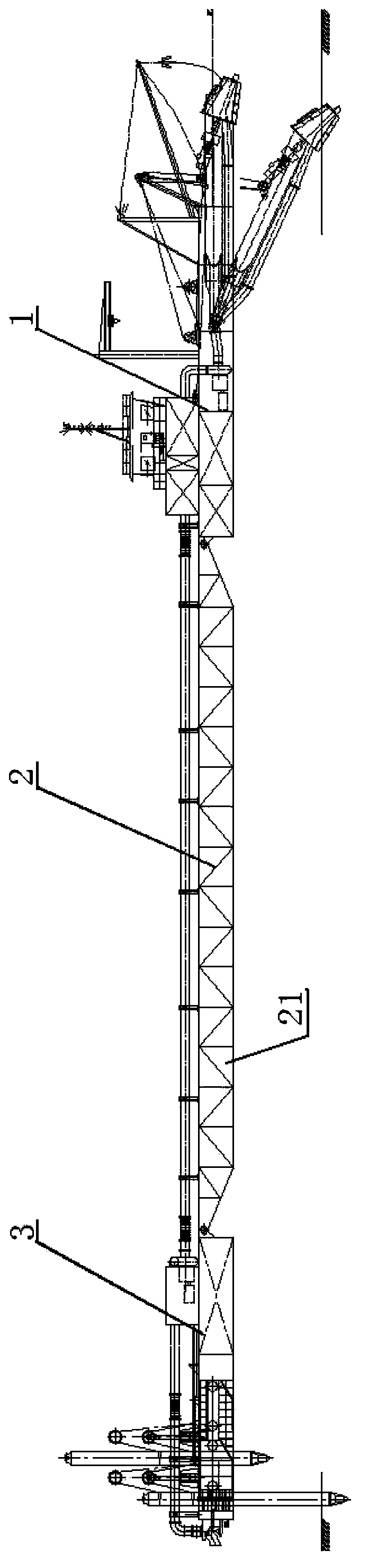 Combined-type dredge ship