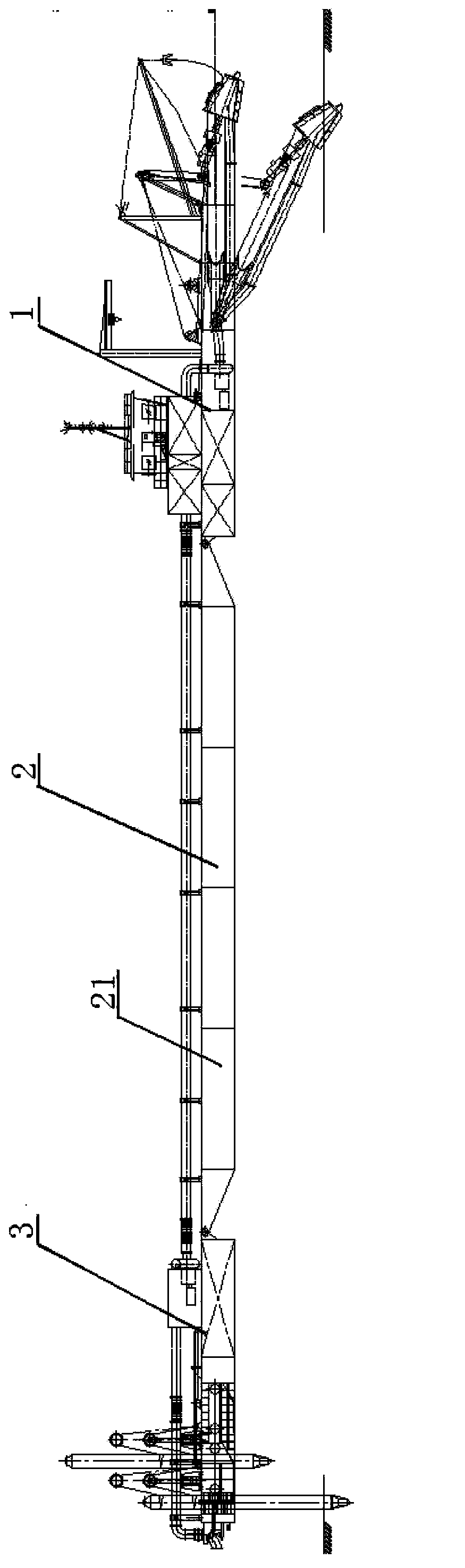 Combined-type dredge ship